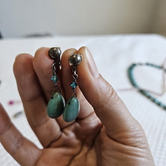 Southwest Style Turquoise Necklace, Bracelet and Earring set - Picture 9 of 14